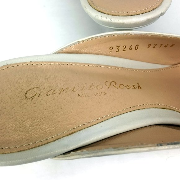 Gianvito Rossi Leather Reeve Kitten Mule 2018 Sz 4 - Picture 8 of 12